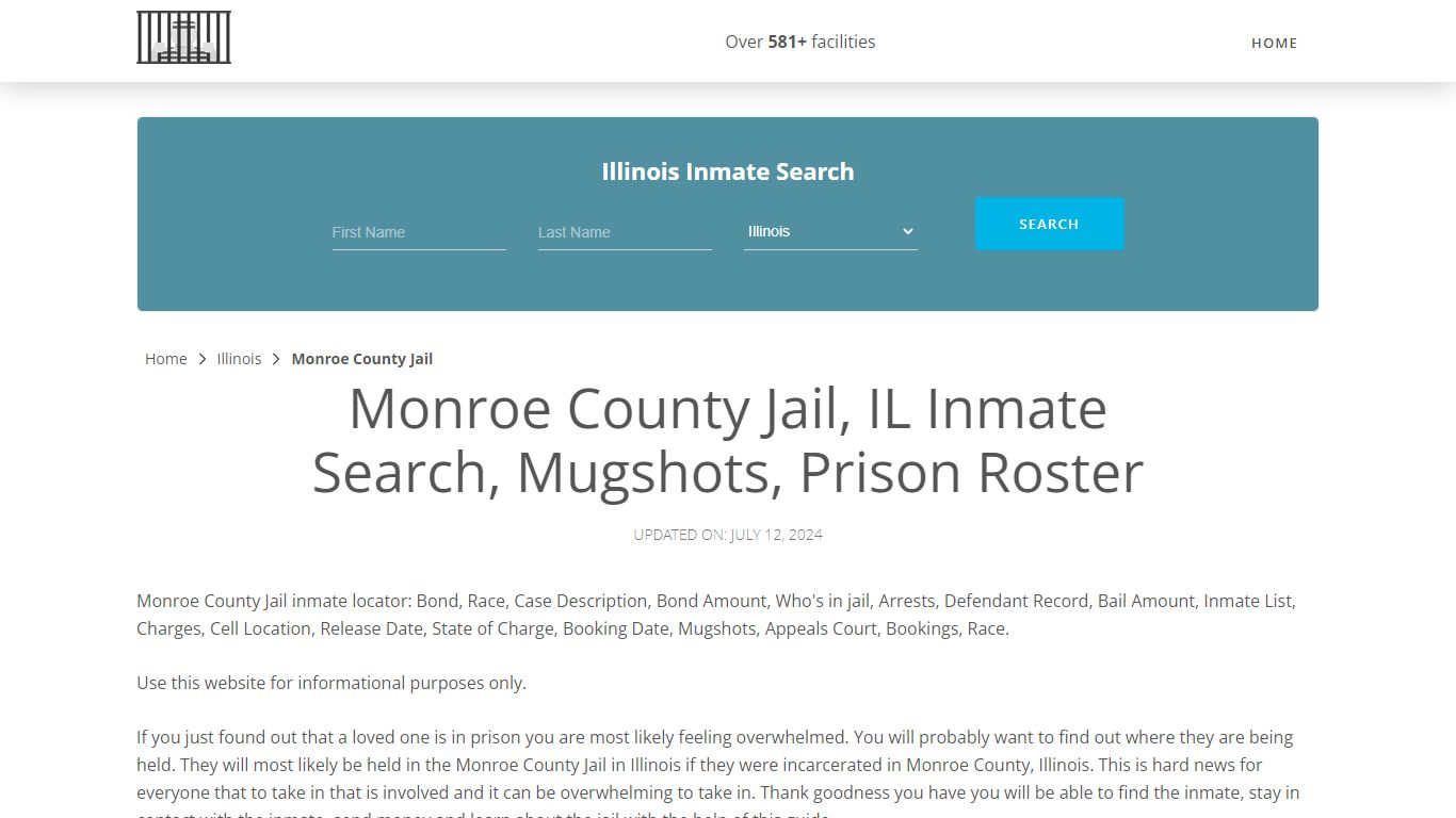 Monroe County Jail, IL Inmate Search, Mugshots, Prison Roster