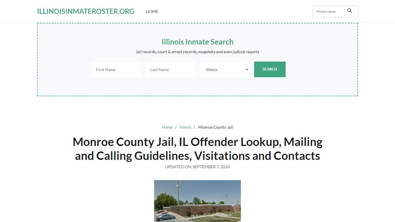 Monroe County Jail, IL: Inmate Search Options, Visitations, Contacts